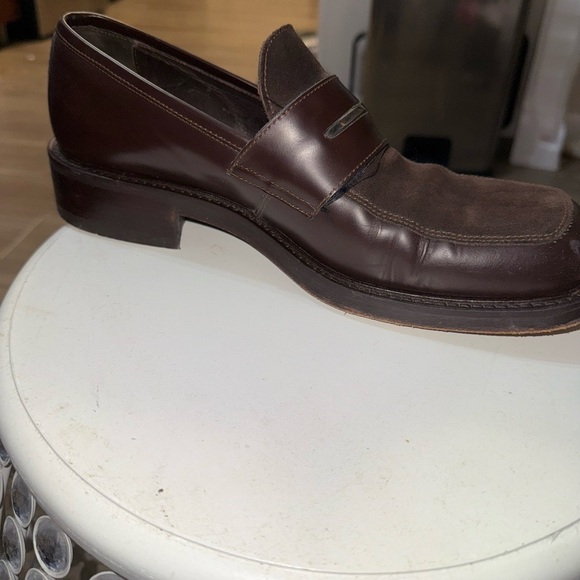 KENNETH COLE BROWN LEATHER/SUEDE MENS DRESS SHOES SIZE 10 - Picture 13 of 15